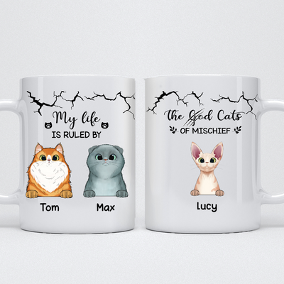 Cat Lovers - The Cats Of Mischief - Personalized Mug - Birthday Gift For Cat Dad Cat Mom - Makezbright Gifts