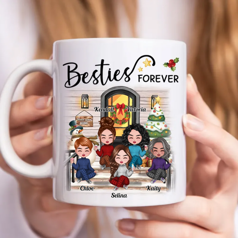 Sisters - Besties Forever - Personalized Mug - Makezbright Gifts