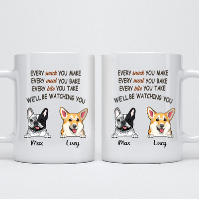 Watching You, Funny - Personalized Mug - Father's Day gift, Custom Gift for Dog Lovers - Makezbright Gifts