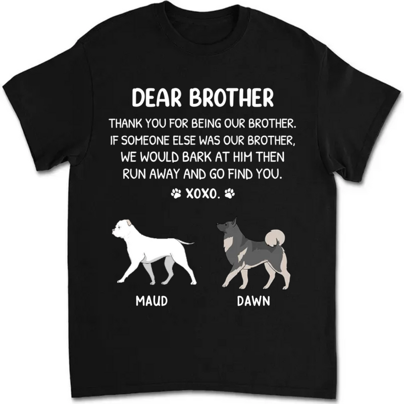 Dog Lovers - Dear Mom Xoxo - Personalized Unisex T-Shirt