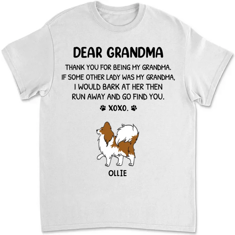 Dog Lovers - Dear Mom Xoxo - Personalized Unisex T-Shirt