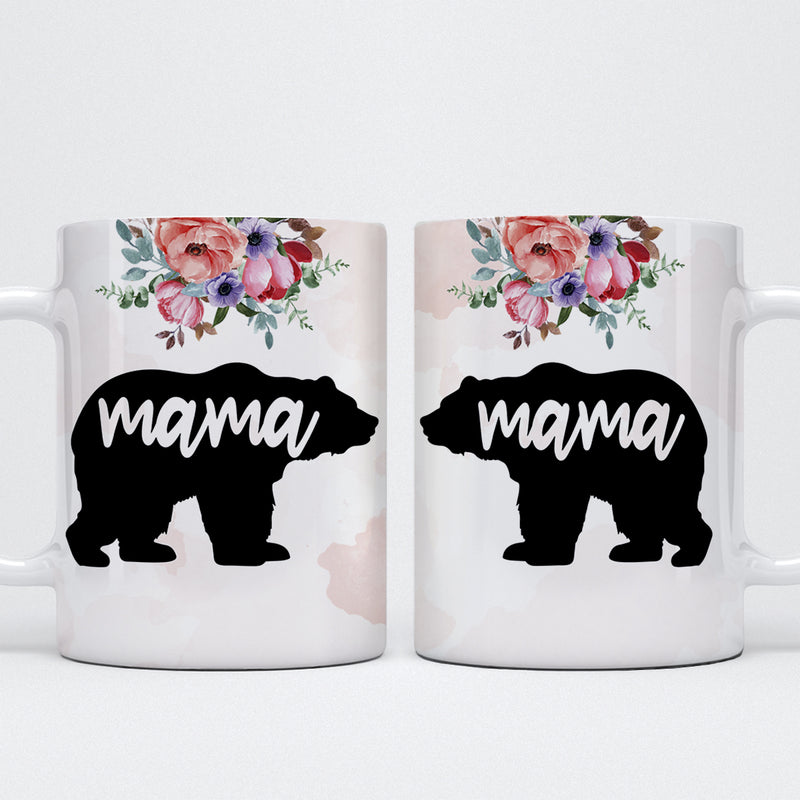 Family - Mama Bear Coffee Mug for Mom, Mother, Women, Wife - Personalized Mug - Makezbright Gifts
