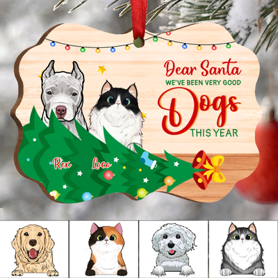Pet Lovers - I've Been A Very Good Cat/Dog This Year - Personalized Christmas Ornament - Makezbright Gifts