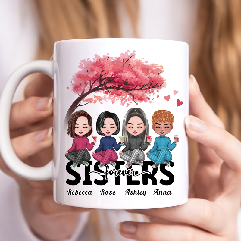 Family - Sisters Forever - Personalized Mug