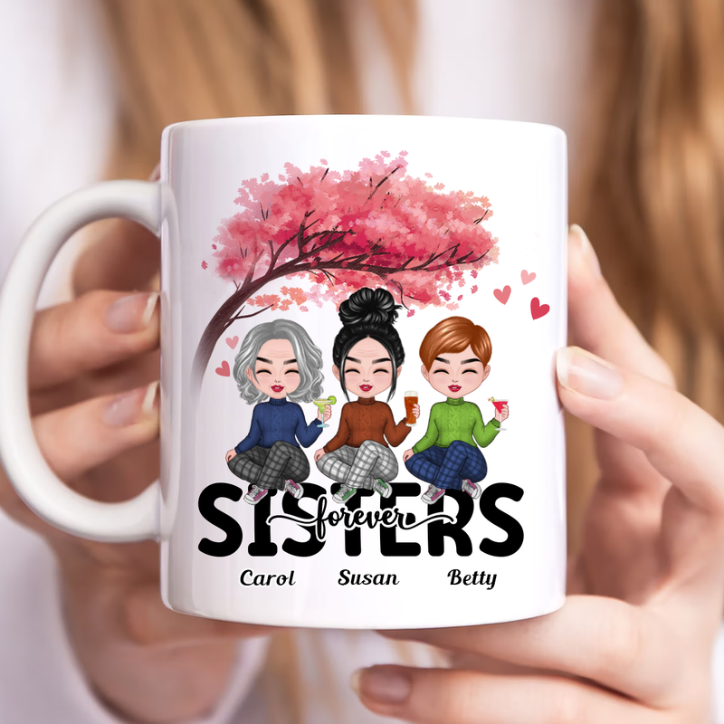 Family - Sisters Forever - Personalized Mug