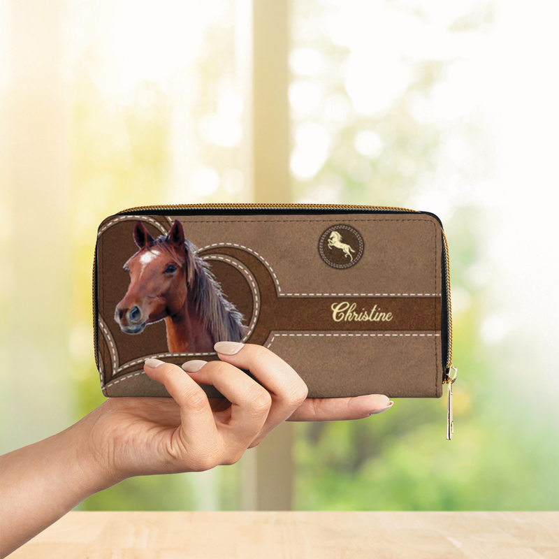 Horse Lovers - Personalized Horse Clutch Purse