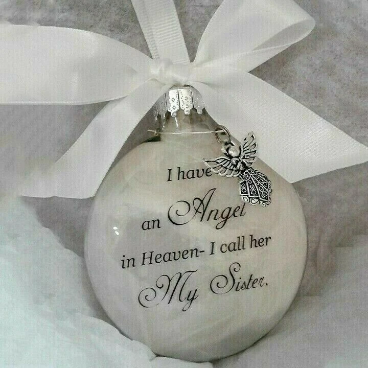 Christmas ornaments feather ball - Angel In Heaven Memorial Ornament - Makezbright Gifts