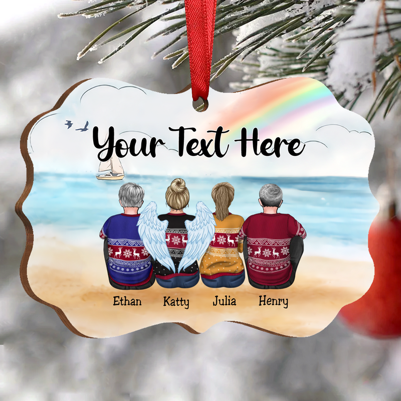 Family - Custom Ornament - Personalized Christmas Ornament - Makezbright Gifts