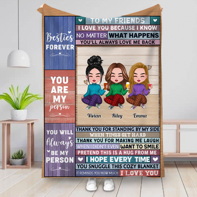 Friends - You Are My Person - Personalized Blanket