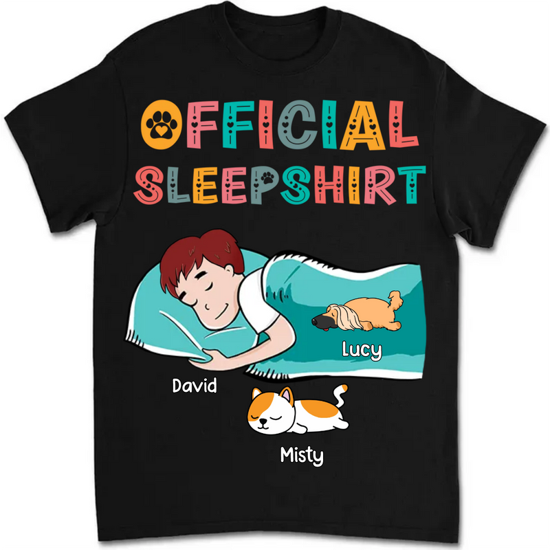 Dog / Cat Lovers - Official Sleepshirt - Personalized Unisex T-Shirt