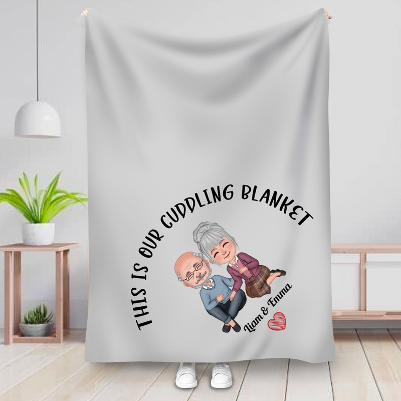 Old Couple - This Is Our Cuddling Blanket - Personalized Blanket