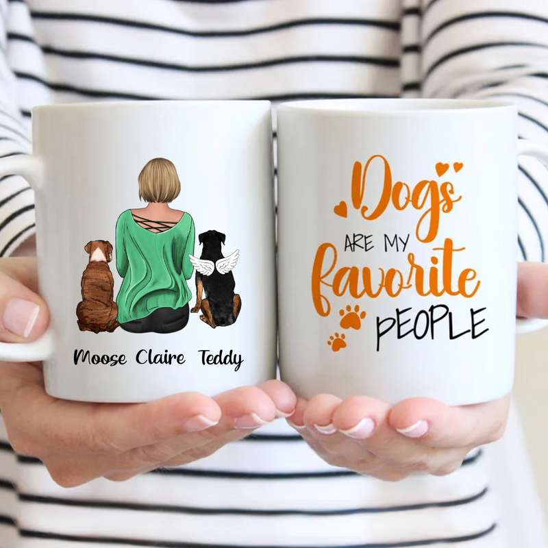 Dog Lovers - Dogs Are My Favorite People - Personalized Mug