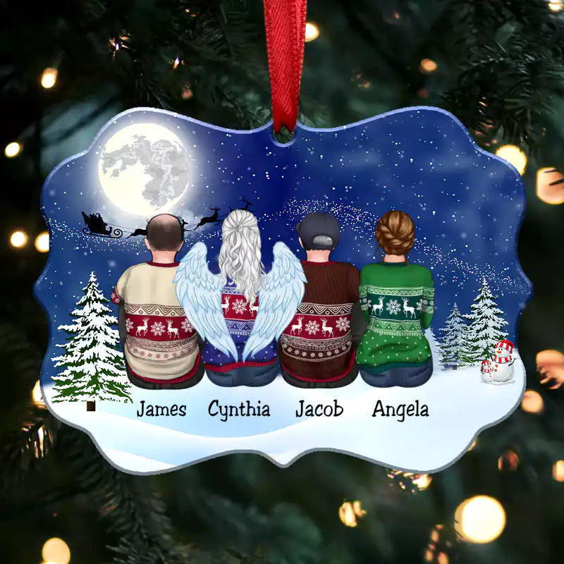 Personalized Christmas Ornament - Sisters & Brothers Gift Christmas Idea (blue) - Makezbright Gifts