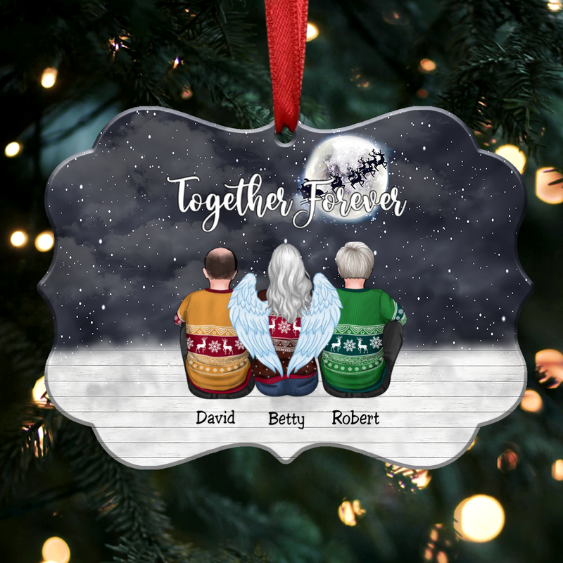 Custom Ornament - Together Forever - Personalized Christmas Ornament (Ver2)