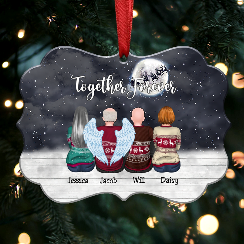 Custom Ornament - Together Forever - Personalized Christmas Ornament (Ver2)