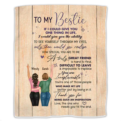 Besties - To My Besties If I Could Give You One Thing in Life - Personalized Blanket (Ver 2) - Makezbright Gifts