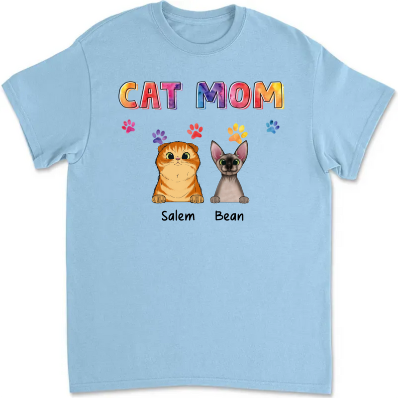 Cat Lovers - Cat Mom - Personalized Unisex T-shirt (Ver. 2)