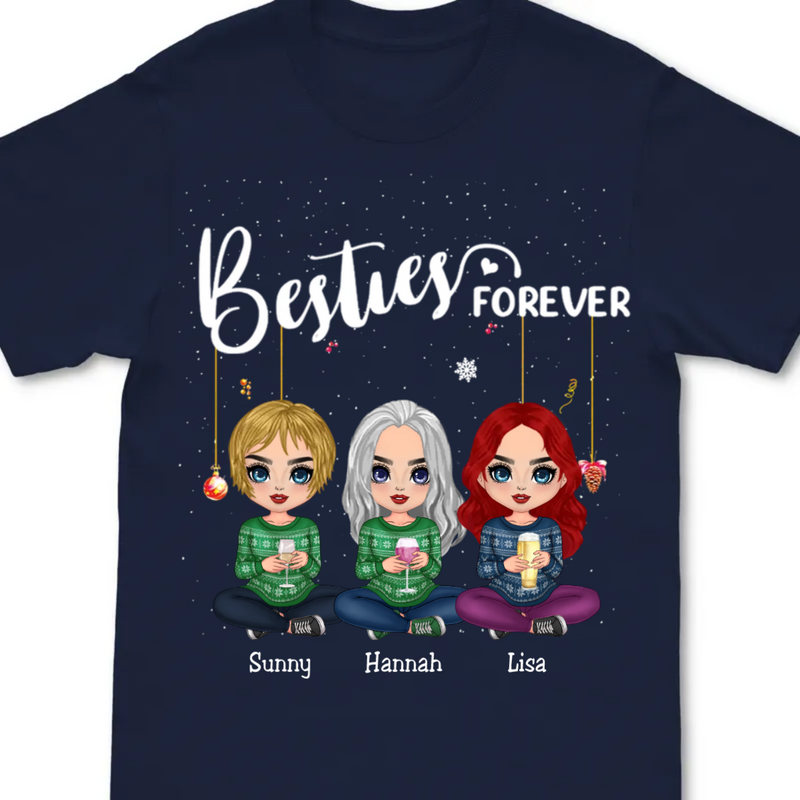 Besties - Besties Forever - Personalized T-shirt (Ver 2)