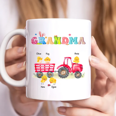 Grandma - Celebrate Easter With Grandma And Grandchildren - Personalized Mug