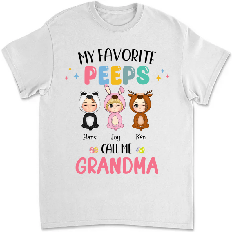 Family - My Favorite Peeps - Personalized T-Shirt